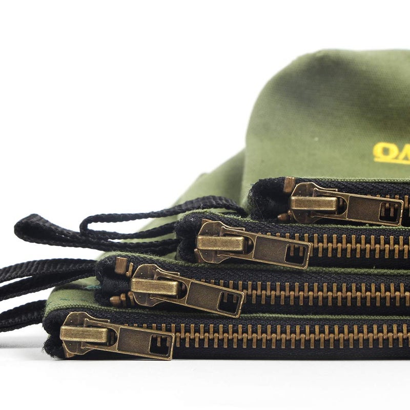KERNOWO 4 Pack Upgrade Zipper Canvas Tool Pouch  20 oz Heavy Duty Tool Bag  Water Resistant Utility tools Organizer  12.75 X 8 X 2.25 inch Spacious Storage Pouches with Dependable Brass Zippers by KERNOWO - Image 4